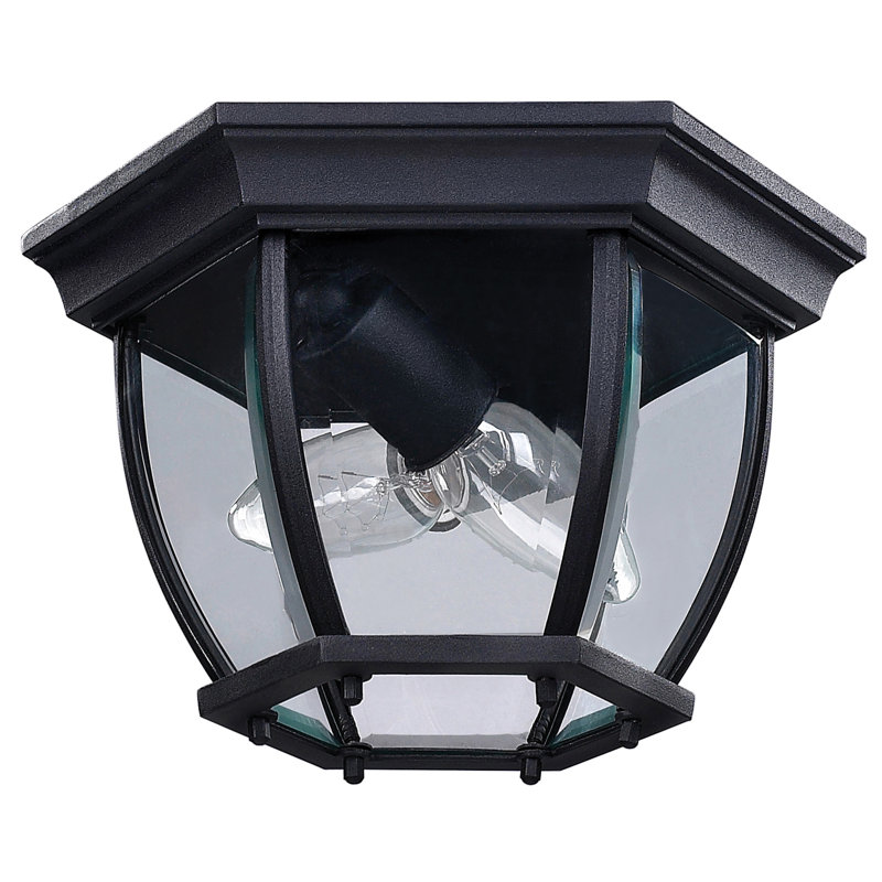 Plafonnier encastré d'extérieur 2 lumières