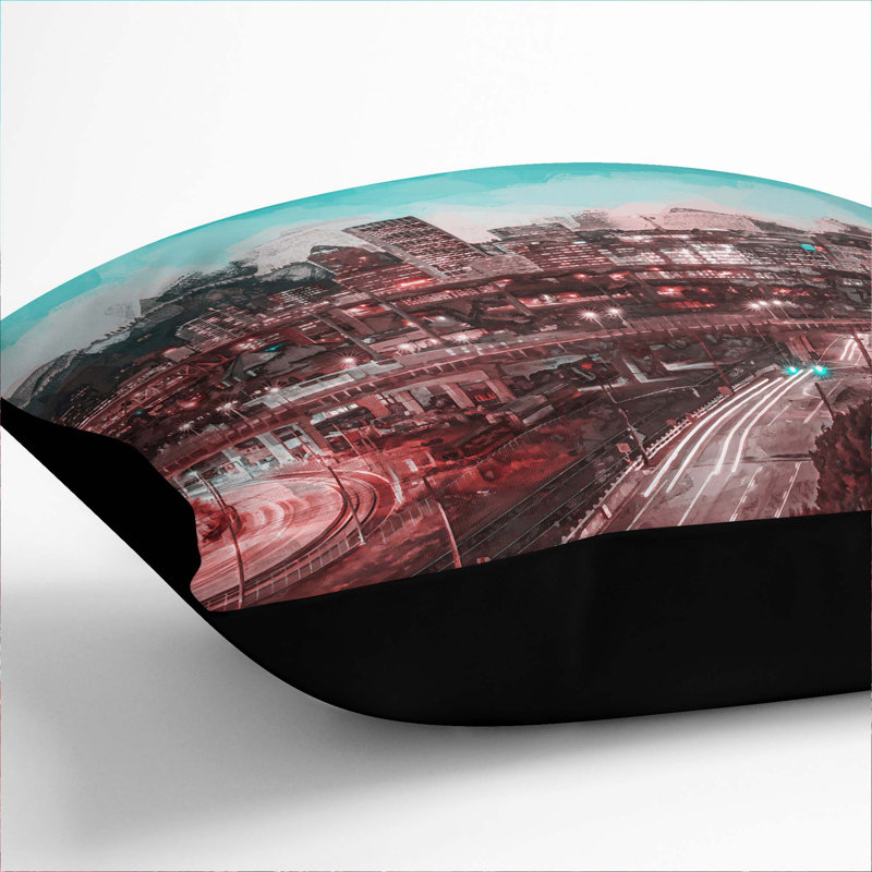 Square Cushion, 55cm H x 55cm W x 20cm D, Black