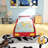 Wooden Race Car-Shaped Platform Twin Bed With Wheels For Teens-692778442