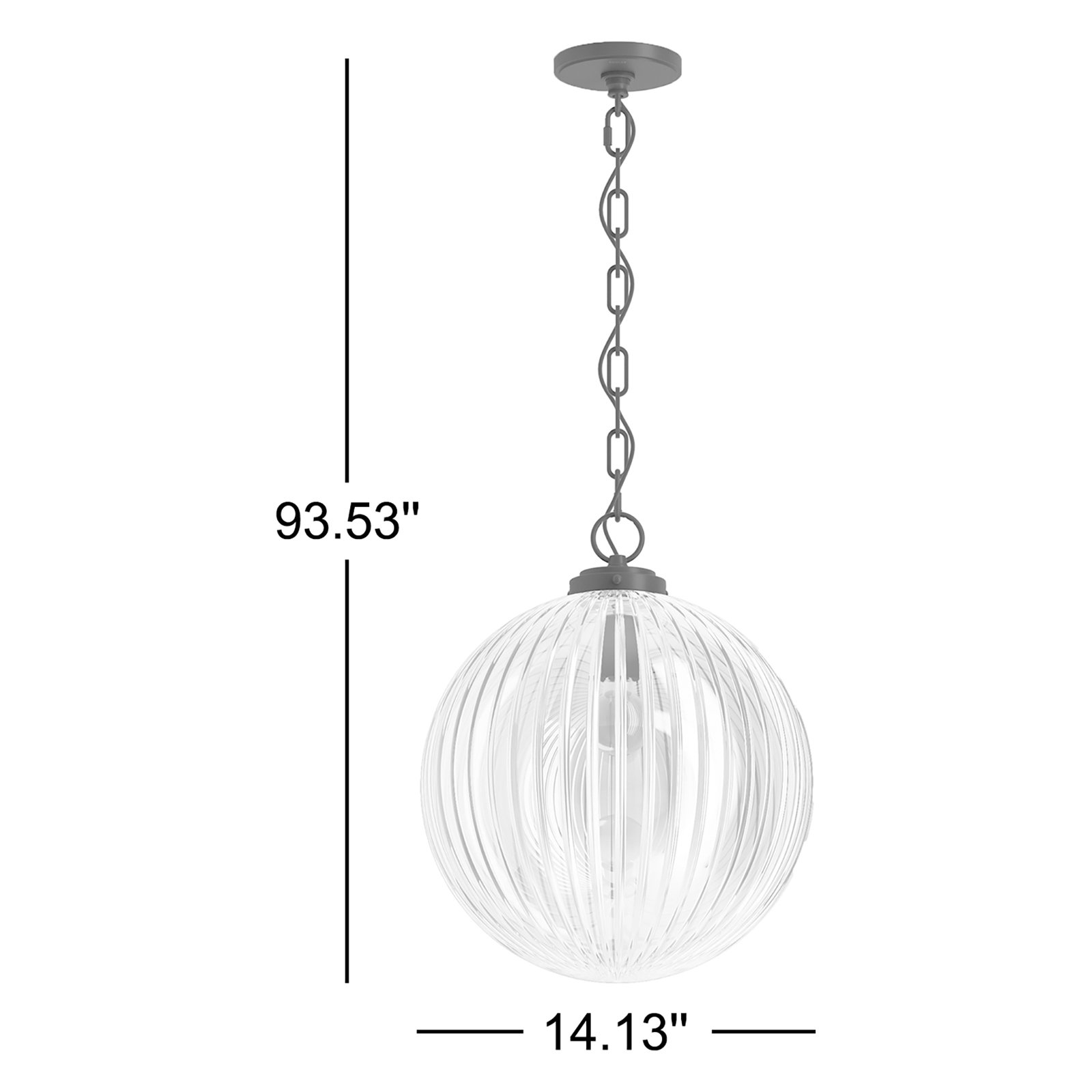 Embra By Studio McGee 14 in. Pendant, Polished Nickel