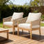 Ensemble de chaise de patio en bois-439504793