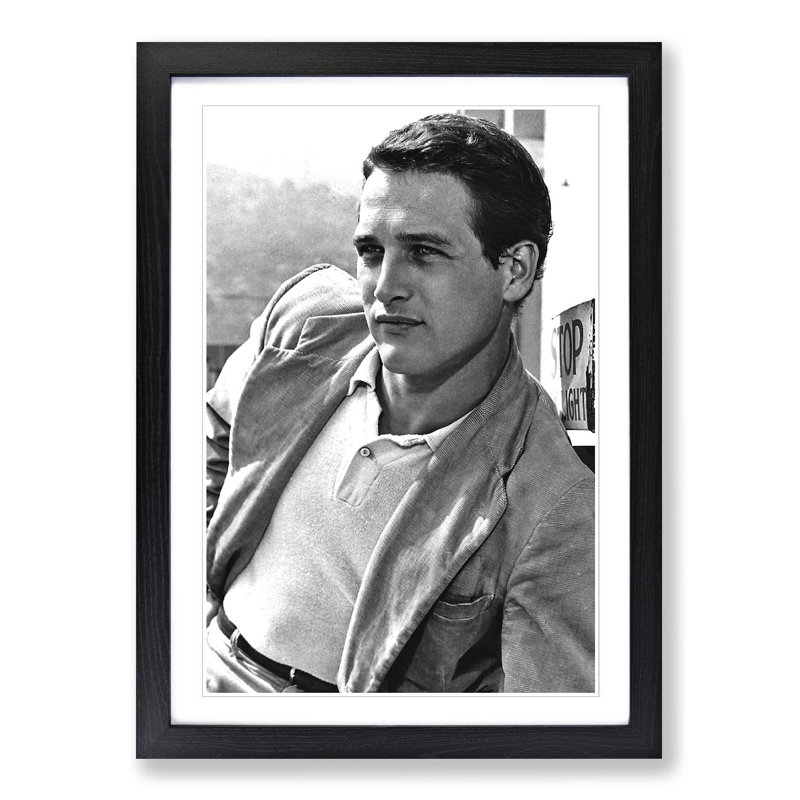 Paul Newman Framed Photographic - Framed Print, Black