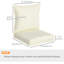 Coussins de patio d'extérieur 2 pièces Latitude Run®, ensemble de coussins de patio de remplacement profond (siège et dossier), blanc crème-1154024999