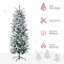 Arbre de Noël artificiel enneigé, 6 pi