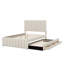 Lit plateforme tapissier avec lit gigogne et 3 tiroirs-114215952
