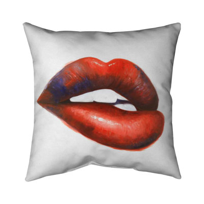 Red Beauty Bedroom Pillow | Beautiful Red Mouth Home Decor