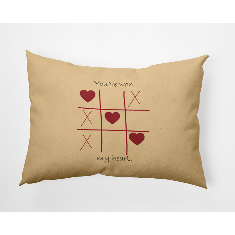 Reversible Throw Pillow, 14" H x 20" W