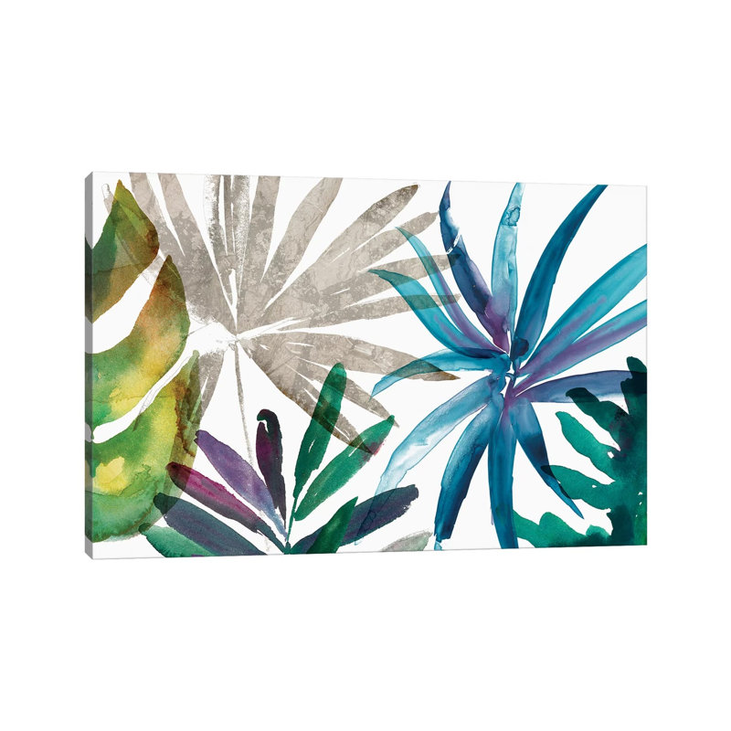 Tropic Sway II by Asia Jensen - Wrapped Canvas Panoramic Painting, 20.32 cm H x 30.48 cm W