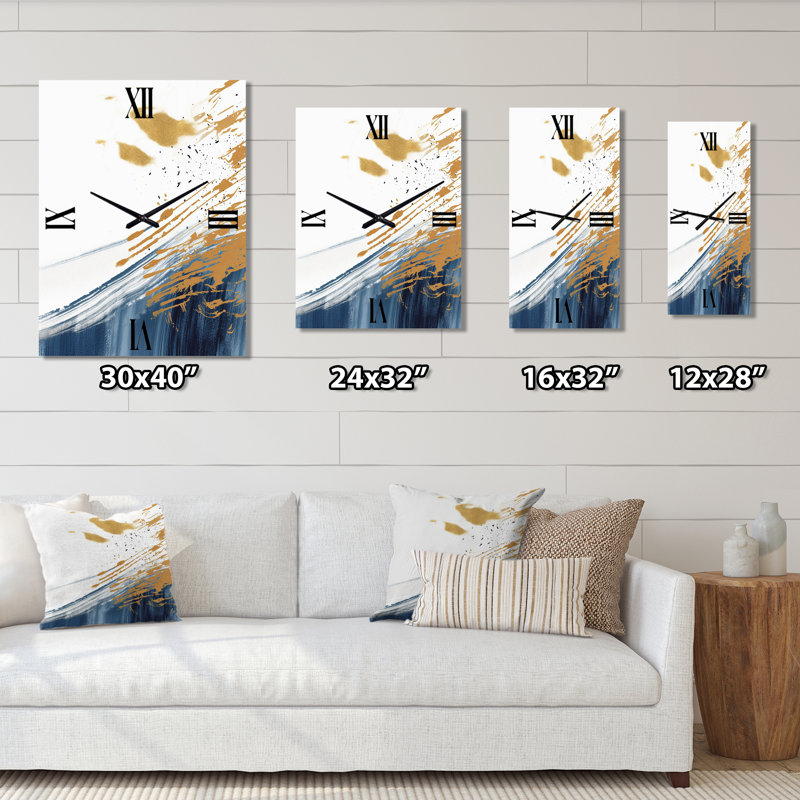Horloge murale abstraite V, Petit rectangle