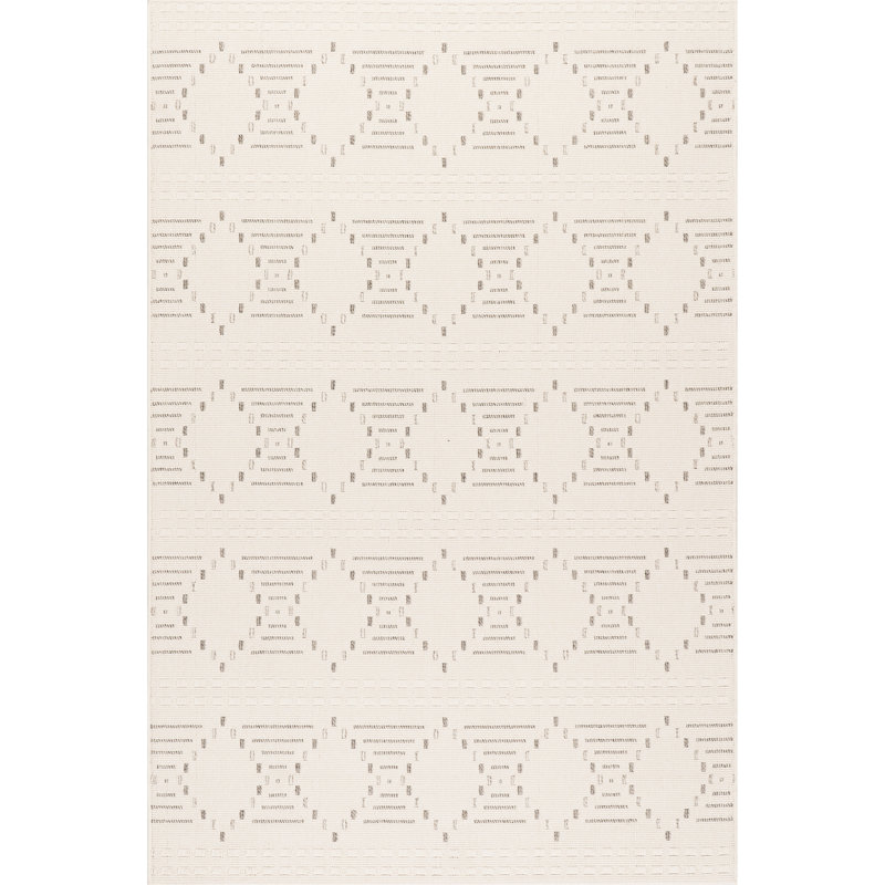 Jaxine Geometric Indoor/Outdoor Area Rug, Rectangle 8' x 10'
