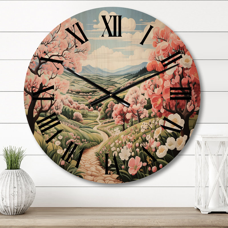 Horloge murale en campagne surdimensionnée, Moyenne