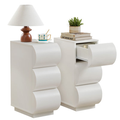 3 - Drawer End Table With Storage