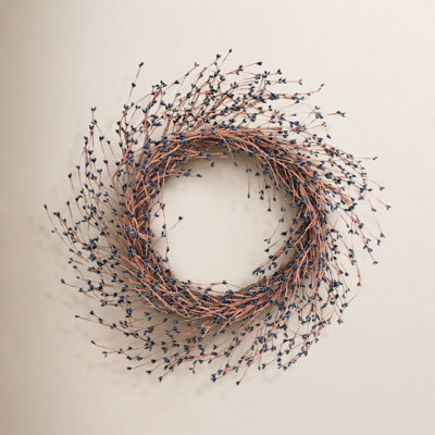 22" Handcrafted Berry Thanksgiving Wreath