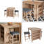 Ensemble de tables à hauteur de comptoir 36 pièces l 36 po