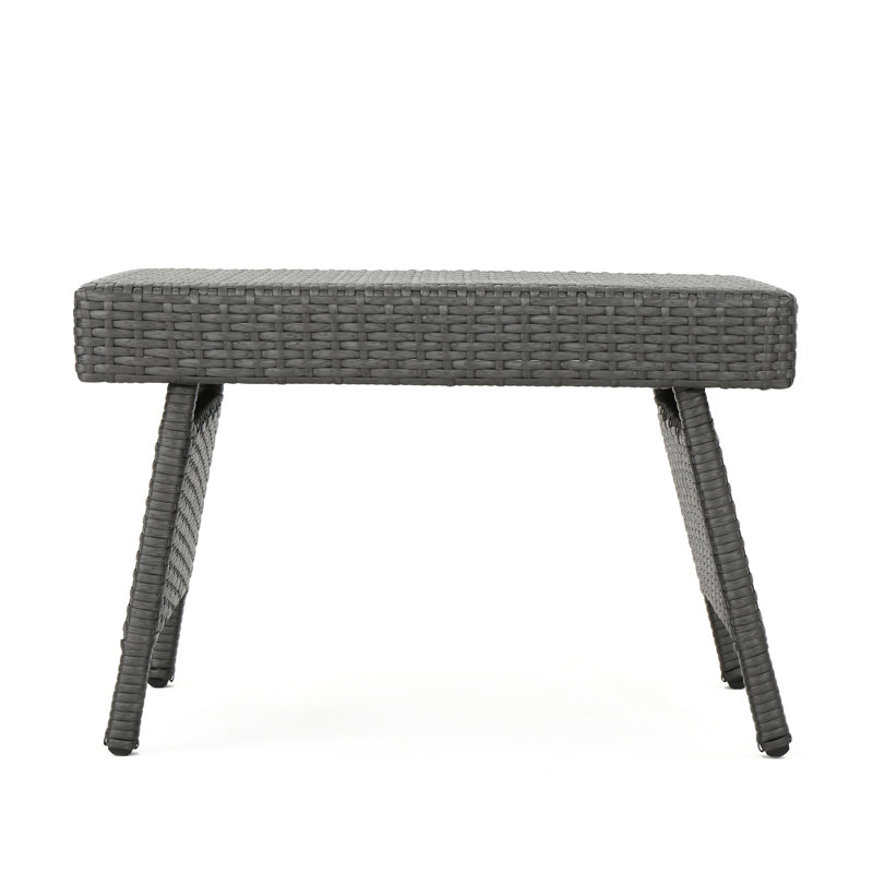 Table grise pe, l 24 po x P 16 po H 15,75 po, structure en fer, sans assemblage pour une installation facile