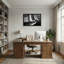 Voilier tendance sur l'eau calme en noir et blanc-700956611