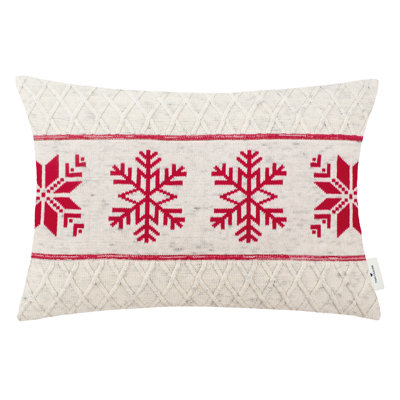 Red Rectangular Cushion Cover