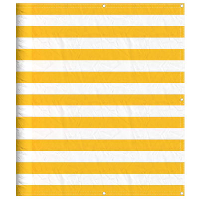 Balcony Screen Yellow And White Stripe