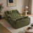 Chenille vert olive sélectionné