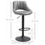 Ensemble de 2 tabourets de bar, tabourets de bar pivotants à hauteur réglable, base ronde en métal lourd et repose-pieds