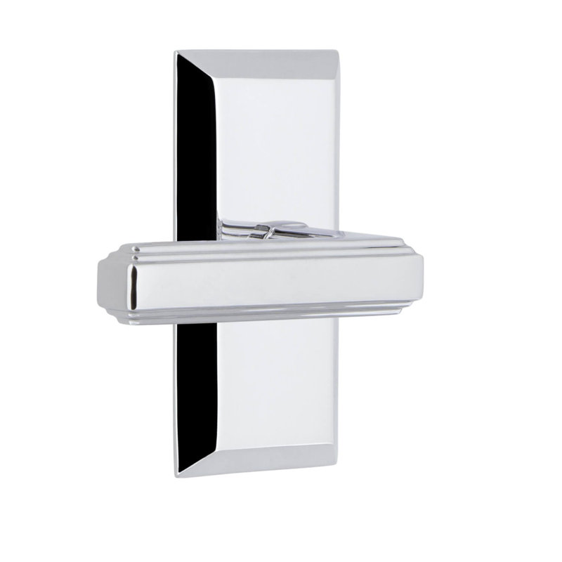 Grand mannequin simple Grandeur Fifth Avenue avec levier Carré, Chrome brillant, Gaucher