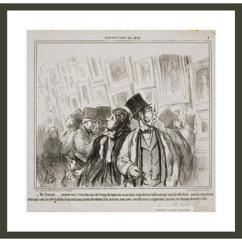 Exposition de 1859: Ma Femme… Comme nous aurions pas ... par Honoré Daumier, impression giclée encadrée