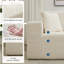 Canapé modulaire de 109 po en velours côtelé modulaire avec méridienne, assise profonde et coussins décoratifs, canapé-lit 3 places sans assemblage avec mousse à mémoire de forme pour le salon-1003306579-1003306576