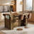 55" Stationary Kitchen Island