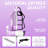 Soontrans Gaming Chair with Footrest High Back Ergonomic Office Gamer Chair with Massage and Headrest Lumbar Support Swivel Computer Game Chair Cute Bunny Ears for Adults, Purple-602580931