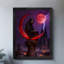 Art mural rétro noir marchant St. Reaper, impressions de style gothique foncé-931888676