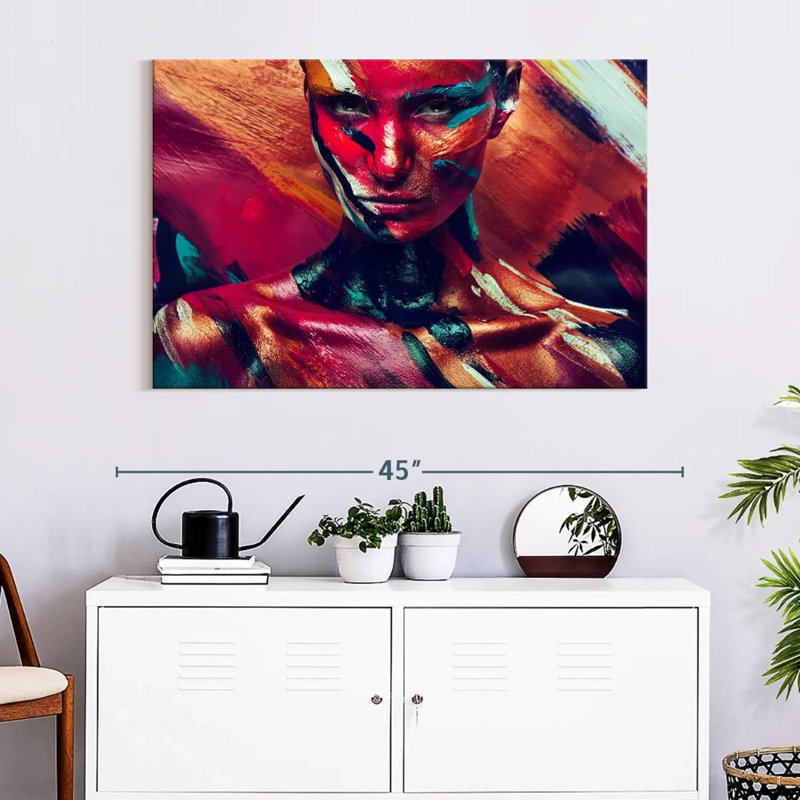 Senne Amazon Female Portrait, 26" H x 39" W