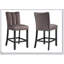 Ensemble de salle à manger 5 pièces à hauteur de comptoir en faux marbre avec chaises rembourrées, légèrement incurvé pour le confort et le style, fabrication en bois durable