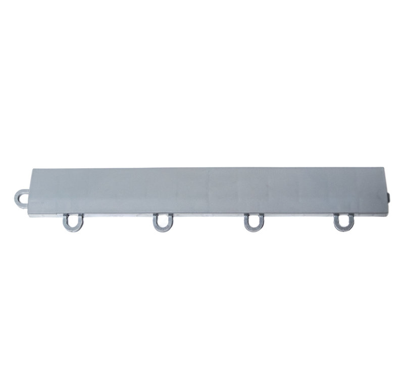 12'' L x 1.75'' W Plastic Interlocking Deck Side Trim in GRAY