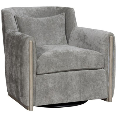 Thom Filicia Home Upholstered Swivel Armchair by Vanguard Furniture