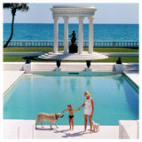 Nice Pool Print by Slim Aarons