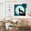 Crowle Wolf sur une pleine lune-111891304