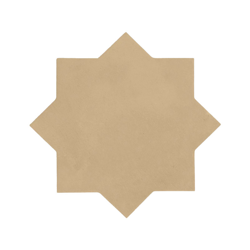 Carrelage motif étoile et croix, Beige