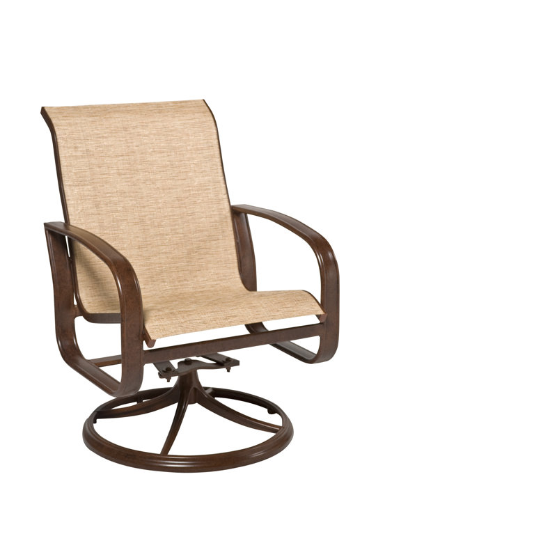 Metal Outdoor Chair, Spectrum Denim Sunbrella Plainweave, Textured Black
