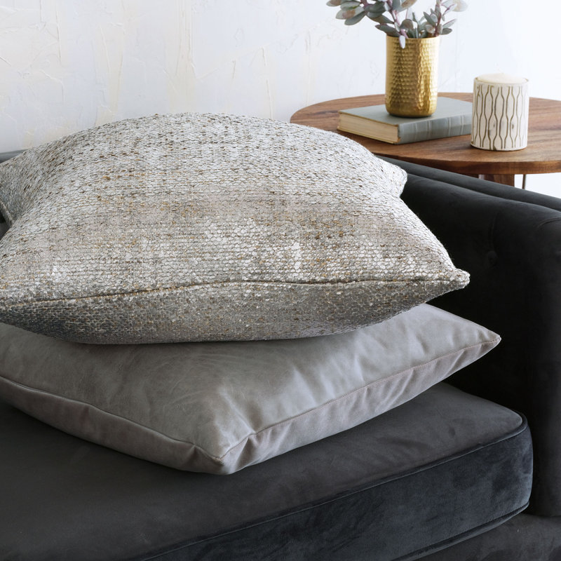 Tudor Square Pillow Cover & Insert, Dove