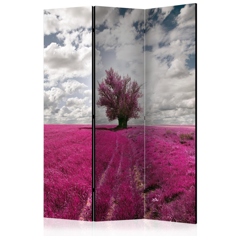 Gjovalin 135cm W x 172cm H 3 - Panel Solid Wood Folding Room Divider
