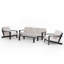Ensemble de conversation Perci Sunbrella en aluminium avec table basse en pierre frittée