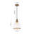 1 - Light Clear Dome Shape Seeded Glass Pendant