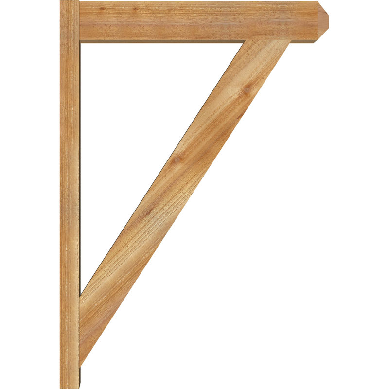 Artisan traditionnel en bois rustique, P 28 po x H 40 po, Cèdre rouge de l'Ouest de 6 po (sciage brut)