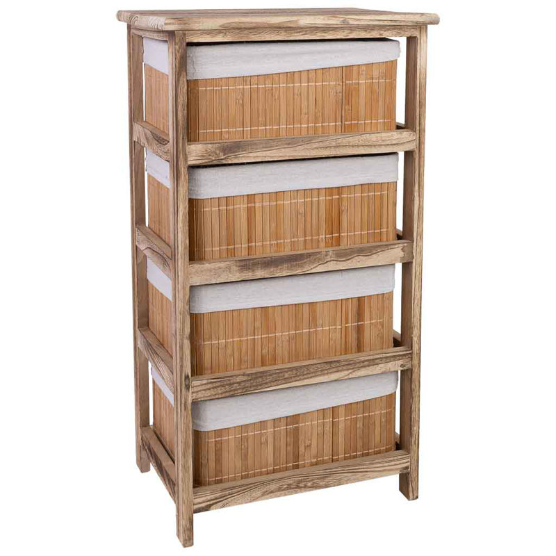 Susana 40cm W 4 - Drawer Chest of Drawers, Brown