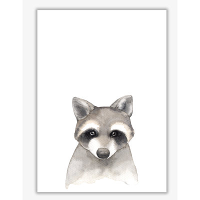 Forest Friends, Cute Raccoon - Painting