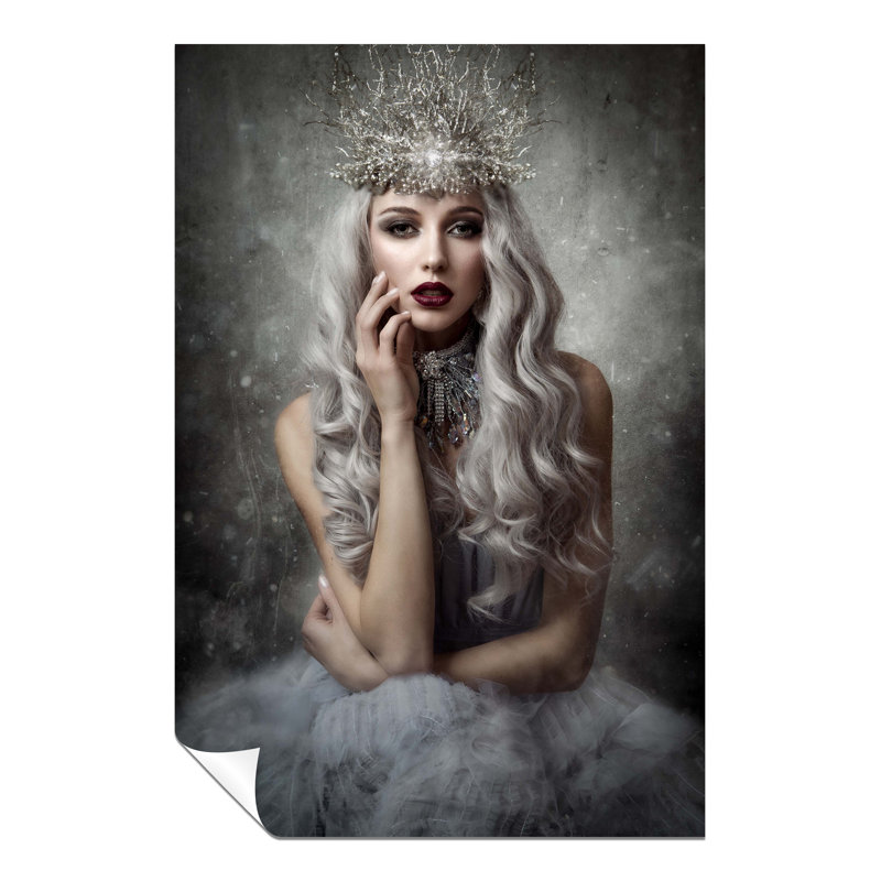 Winter Ice Princess Portrait - No Frame Print, 46cm H x 31cm W