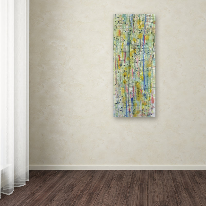 Sylvie Demers Abstract Multicolor Canvas Art, 14 x 32