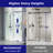 48 in. W x 76 in. H Sliding Frameless Shower Door with Header and Clear Glass