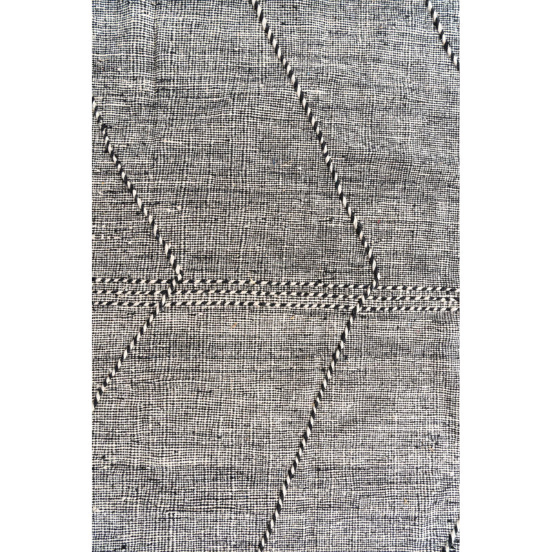 Tapis noir et blanc Orpheus