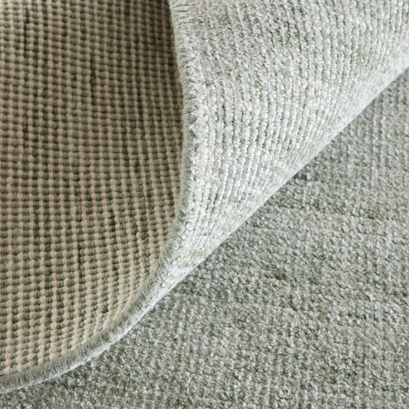 Dhruv Modern Solid Area Rug, Rectangle 9' x 12', Green